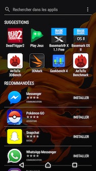 Sony Xperia XZ interface