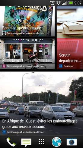 HTC One : home