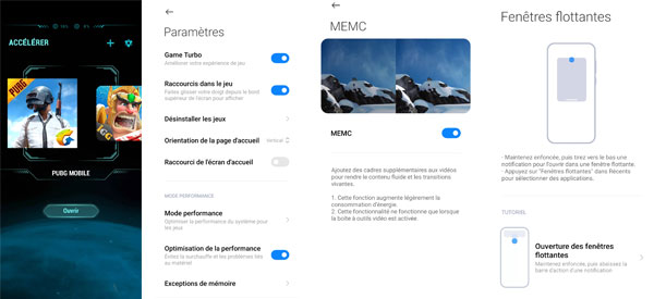 Mode jeu du Xiaomi Poco F3