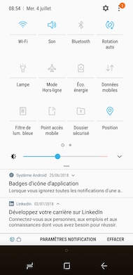 Samsung Galaxy A6 interface
