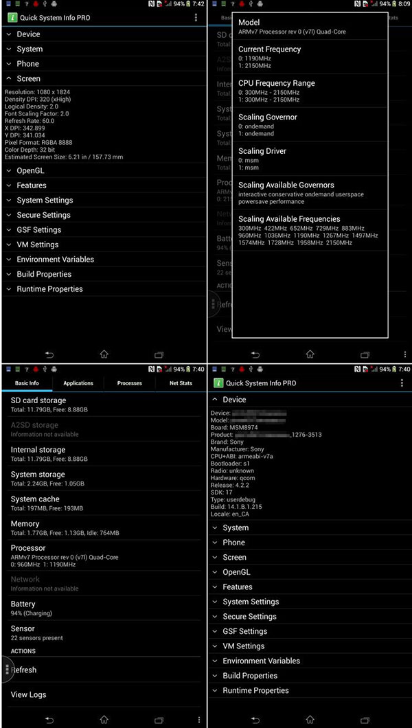 Sony Xperia Z Ultra (ZU) : les caractéristiques très haut de gamme se précisent