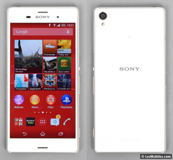 Sony Xperia Z3 faces