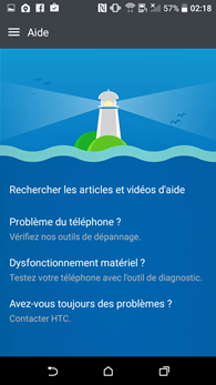 HTC Desire 530 : Aide