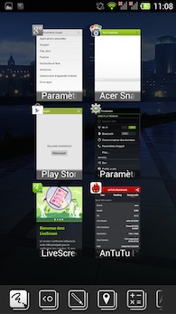 Acer Liquid E3 multitâche