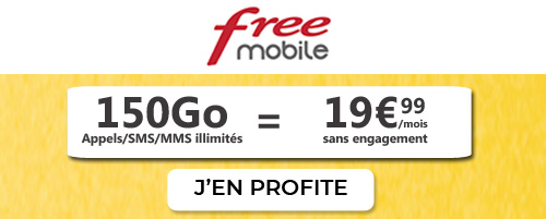 Forfait Free 5G 150Go