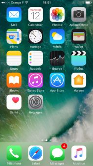 Apple iPhone 7 interface
