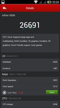 Infinix Alpha 8 Antutu