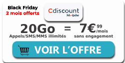 Forfait 20Go Cdiscount