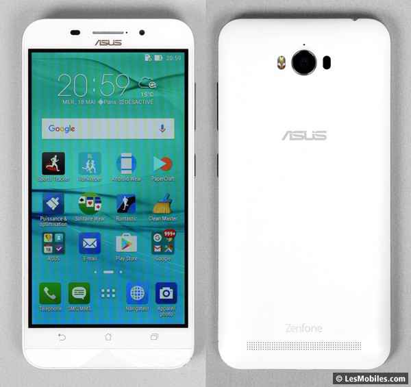 Asus ZenFone Max : avant/arrière