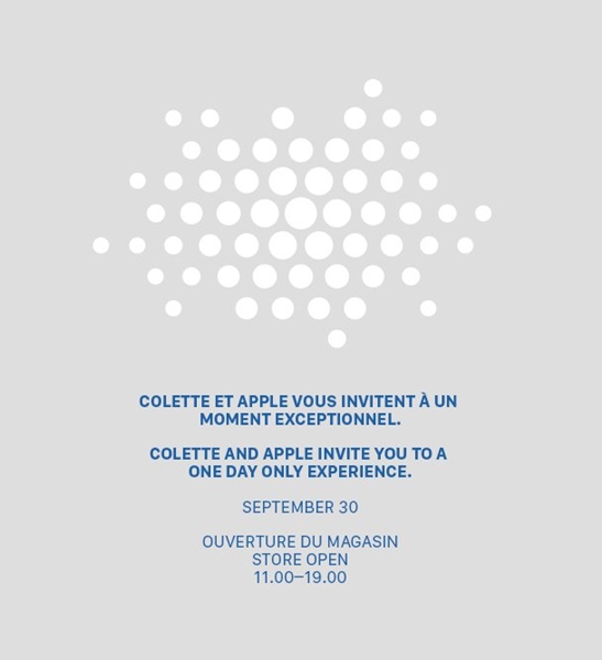 Apple expose sa Watch chez Colette aujourd'hui !