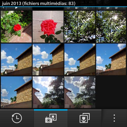 BlackBerry Q10 : fichiers multimédias