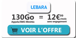 forfait Lebara 130Go 