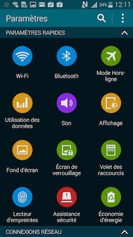 Samsung Galaxy S5 Mini interface