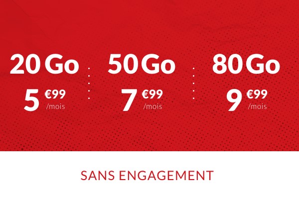 Nouveauté Prixtel : le forfait mobile Le dunk de 20 à 80Go dès 5.99€ par mois !