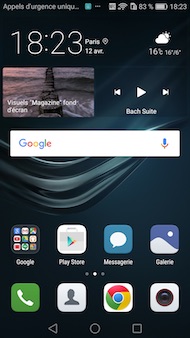 Huawei P9 interface