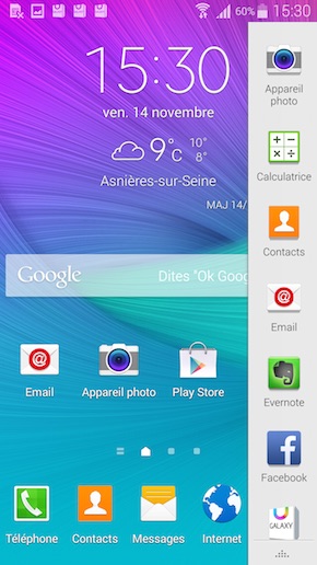 Galaxy Note 4 multi fenêtre
