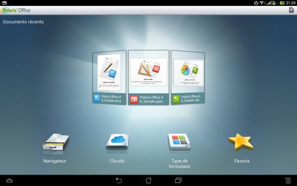 ASUS Nouveau Padfone : Polaris Office