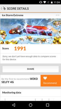 Wiko Selfye 4G : 3Dmark