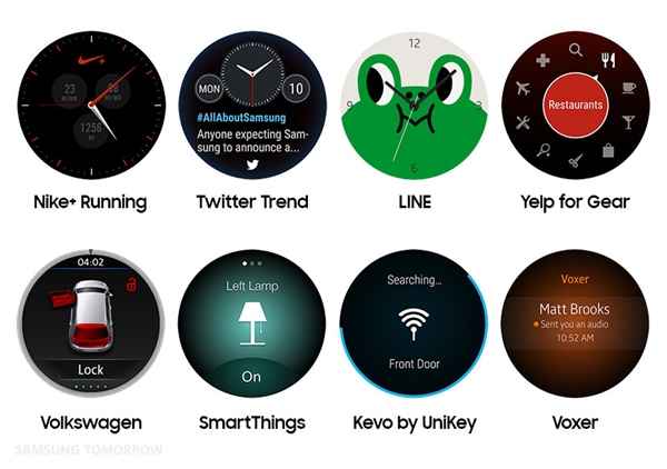 Samsung présente les applications les plus populaires sur Gear S2