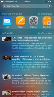 Apple iPhone 6S interface