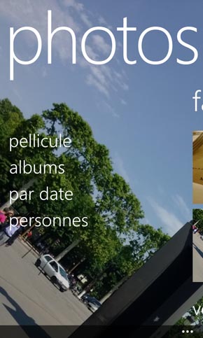 Nokia Lumia 925 : menu photos