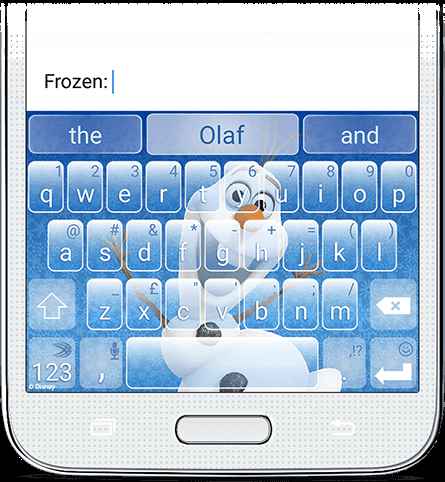 Des claviers Disney dans la boutique intégrée de Swiftkey