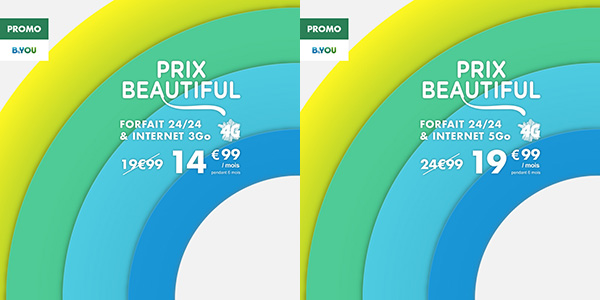 B&YOU relance la 4G à 14,99 euros (Prix Beautiful)