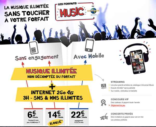 La Poste Mobile : le Forfait Music à partir de 6,99 euros pour Noël