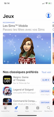 Apple iPhone XS Jeux