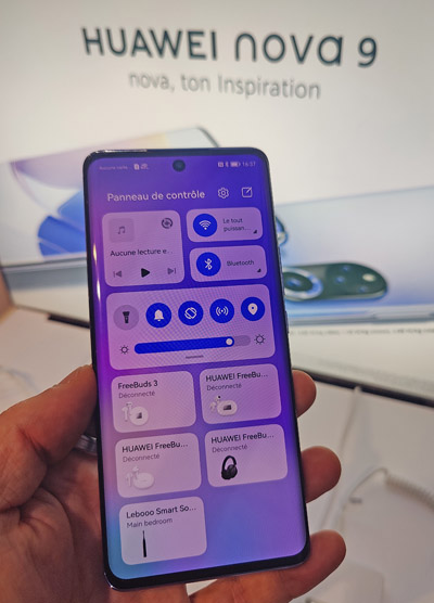 Huawei Nova 9 prise face