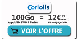 promo forfait coriolis 100Go