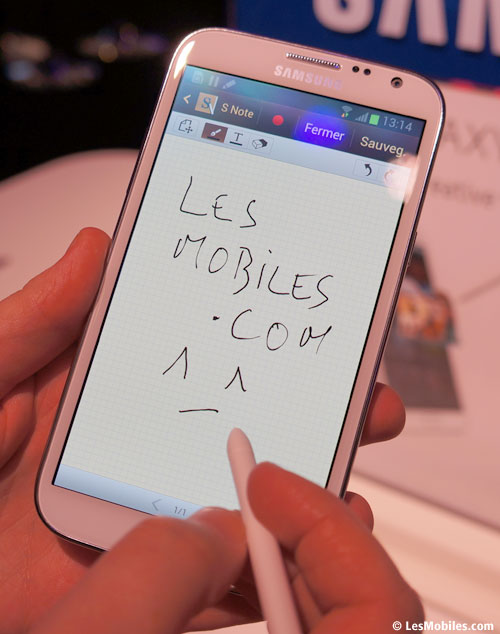 Prise en main Samsung Galaxy Note 2