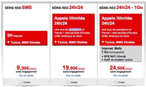 SFR : les nouveaux forfaits Red disponibles, suffisants pour contrer Free Mobile ?
