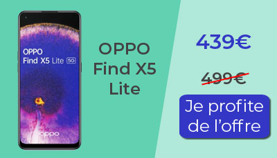 L'Oppo Find X5 Lite est en promo chez Boulanger
