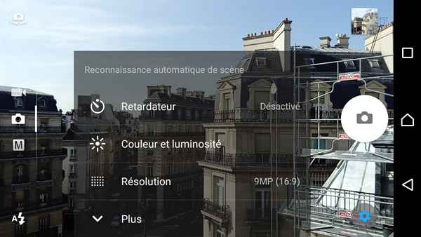 Sony Xperia E5 : Appareil photo