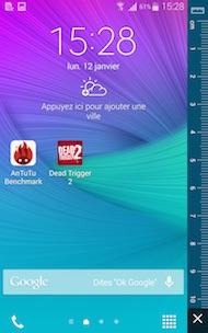 Galaxy Note Edge interface