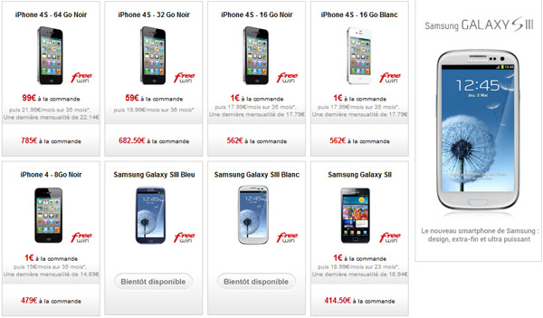 Le Samsung Galaxy S3 « bientôt disponible » chez Free Mobile