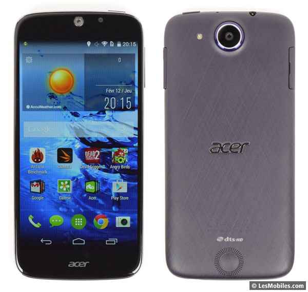 Acer Liquid Jade S : avant / arrière