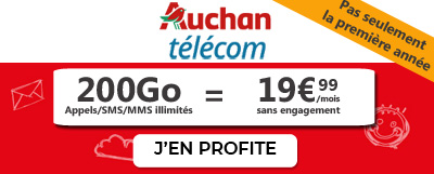 Forfait auchan 200Go