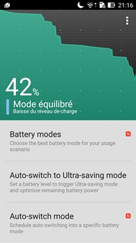 Asus ZenFone Selfie : Power saver
