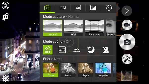 Acer Liquid Z500 : Appareil photo