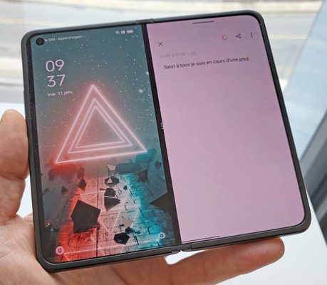 Ecran interne Oppo Find N