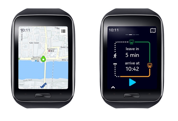 HERE débarque sur les Samsung Gear et Samsung Galaxy !