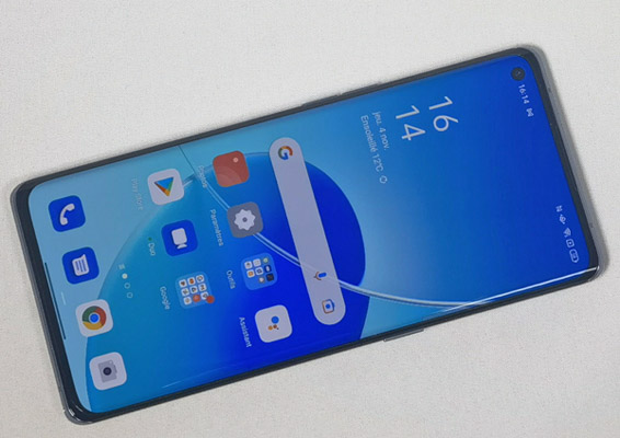 Ecran de l'Oppo Reno6 Pro