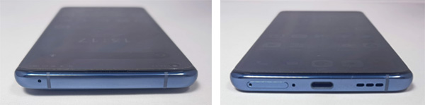 Connectique de l'Oppo Find X3 Pro