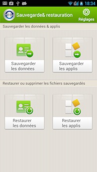 ZTE Grand S Flex application sauvegarde