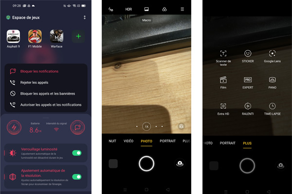 Espace jeux Oppo Reno4 Pro