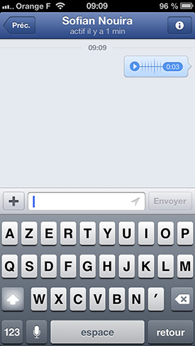 Capture d'écrans de la mise à jour de Facebook Messenger qui amène les messages et les appels vocaux