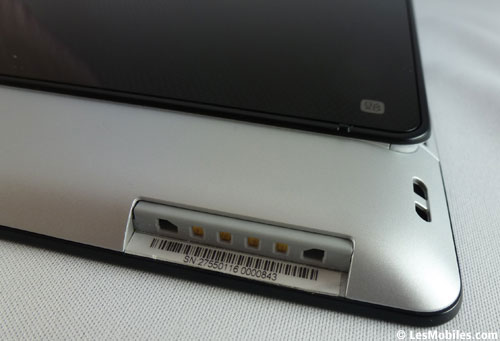 Sony Tablet S : connectiques