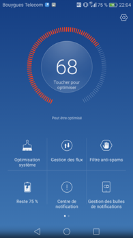 Honor 8 : Gestionnaire de téléphone